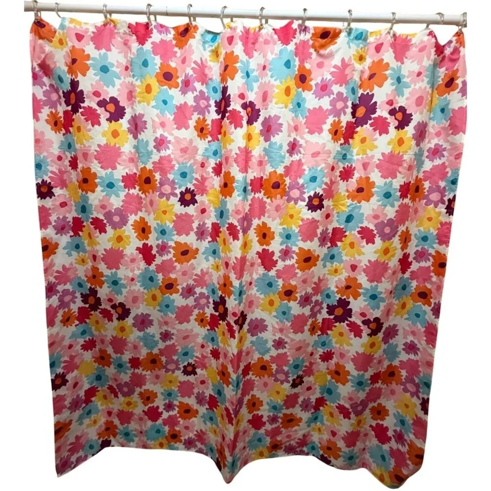Unbranded Floral Pattern 100% Polyester Shower Curtain 70